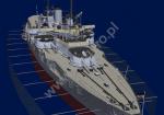 Kagero (3D). German Battleship SMS Posen