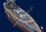 Kagero (3D). The Battleship HMS Rodney