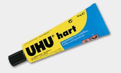 Универсальный быстросхватывающий клей  для жестких пластиков UHU Hart